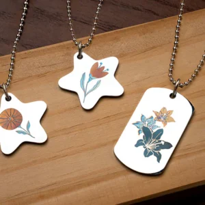 Custom earrings and necklace set